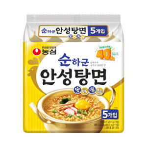 Nongshim 農心 安城湯麵 黃 雞湯 不辣 （5入／一袋） 安城湯麵／安成湯麵