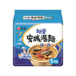 Nongshim 農心 安城湯麵 藍 海鮮 辣 （5入／一袋） 安城湯麵／安成湯麵