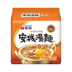 Nongshim 農心 安城湯麵 橘 原味 辣 （5入／一袋） 安城湯麵／安成湯麵