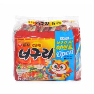 Nongshim 農心 小浣熊海鮮風味烏龍麵 香辣 （5包／一袋） 金超市