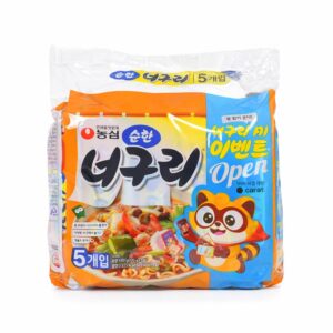 Nongshim 農心 小浣熊海鮮風味烏龍麵 原味 （5包／一袋） 金超市
