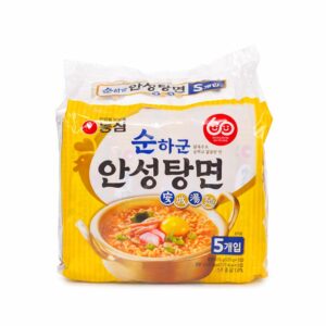 Nongshim 農心 安城湯麵 黃 雞湯風味 不辣 （5入／一袋） 金超市