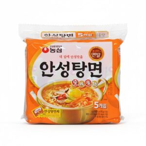 Nongshim 農心 安城湯麵 橘 原味 辣 （5入／一袋） 金超市